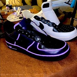 Nike/air force1   Size 10.5 ( colors) purple/black with lilac.🖤💜 🖤